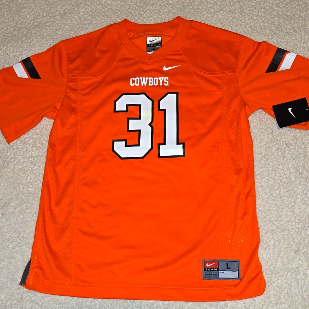 NWT Oklahoma State #31 Football Jersey Nike Boys Large